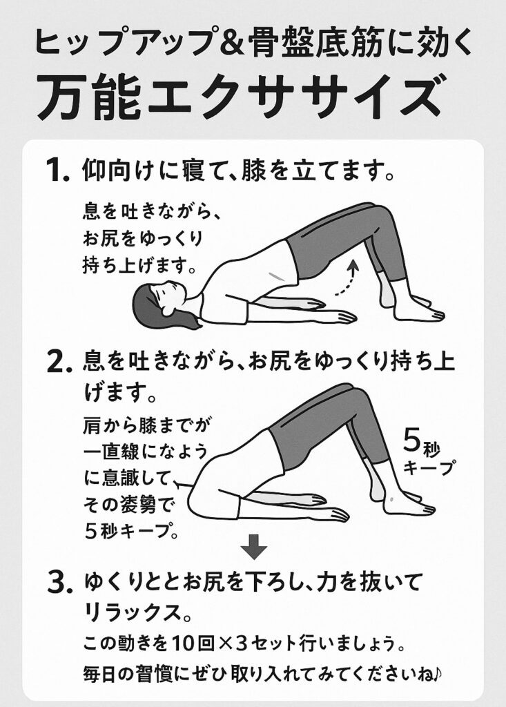 骨盤底筋に効くエクササイズ